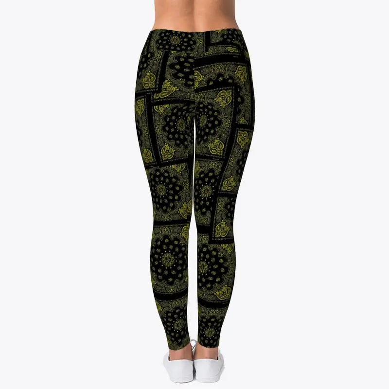 EOL yellow and black leggings