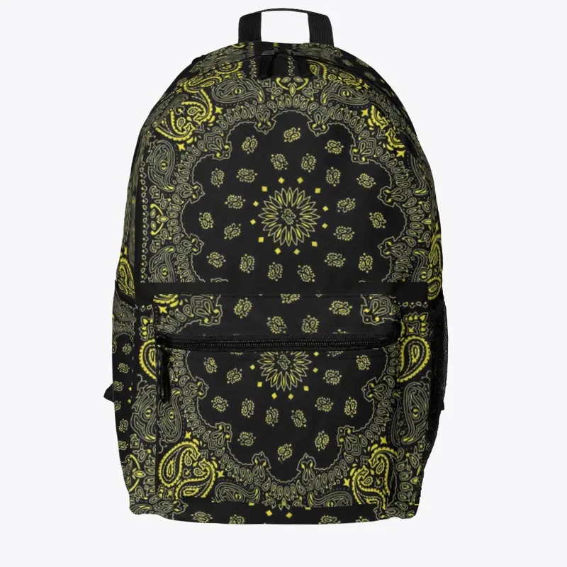 EOL black and yellow backpack