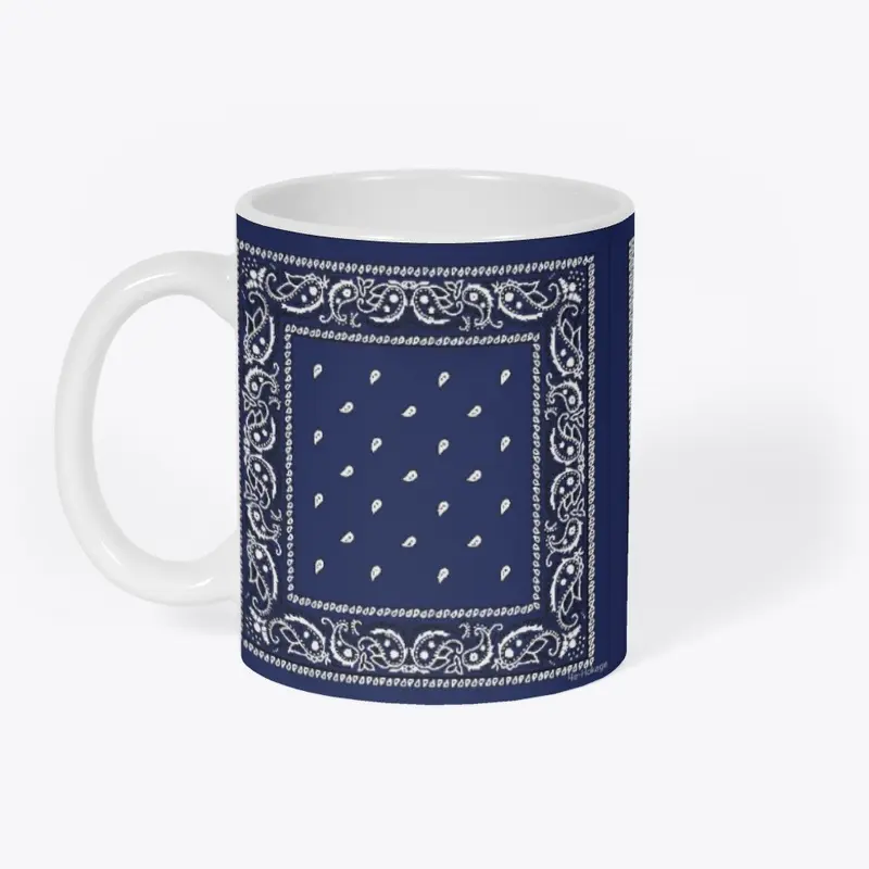 Blue pattern Mug